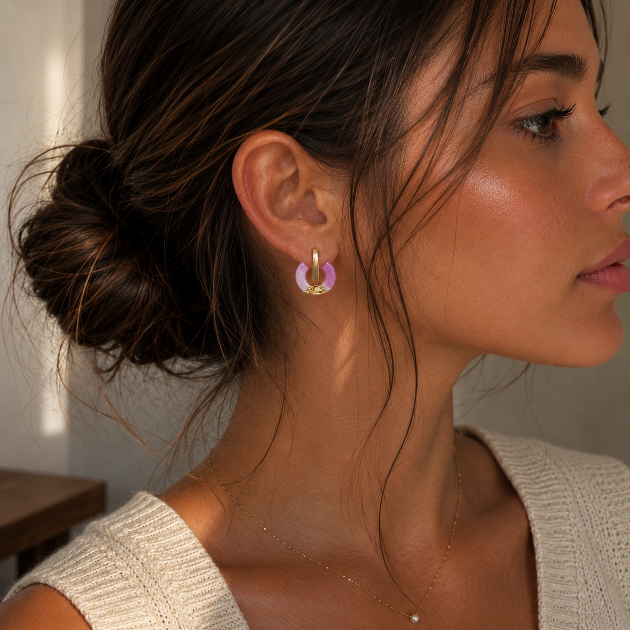 Pendientes Chispa rose - Imagen 2