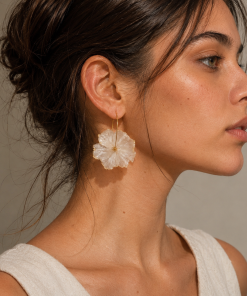 Alternative view of Pendientes Flor de escarcha