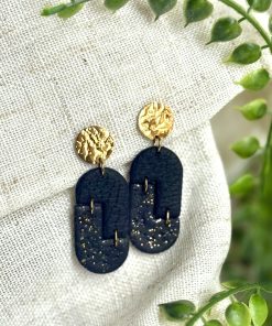 Pendientes Eclipse noir
