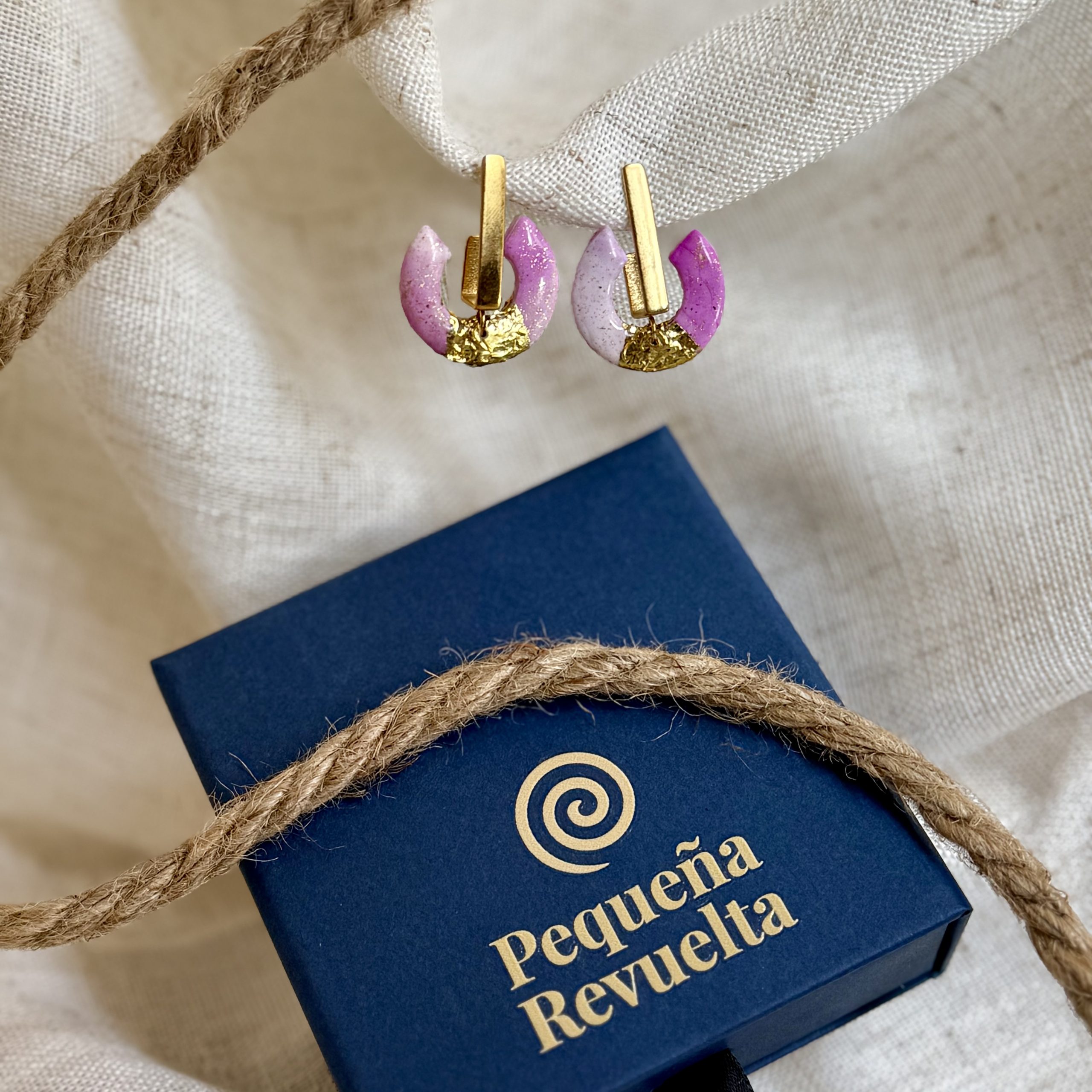 Pendientes Chispa rose