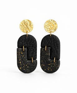 Pendientes Eclipse noir - Imagen 3